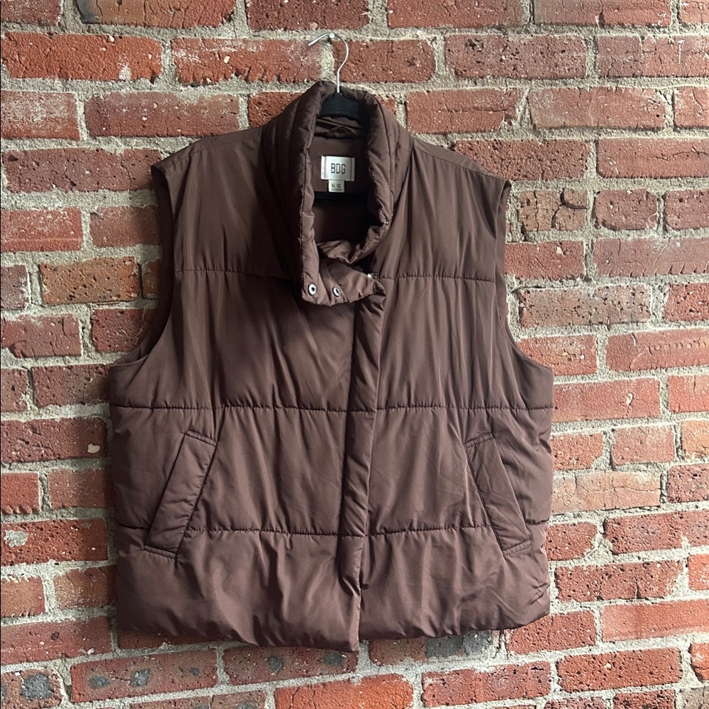 BDG Chocolate Puffer Vest
